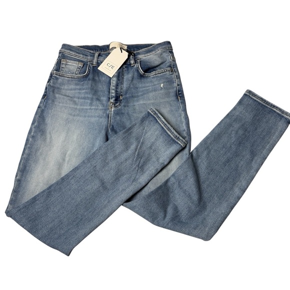 Current/Elliott jeans high rise cigarette jeans Shetland Blue size 28 - Picture 3 of 12